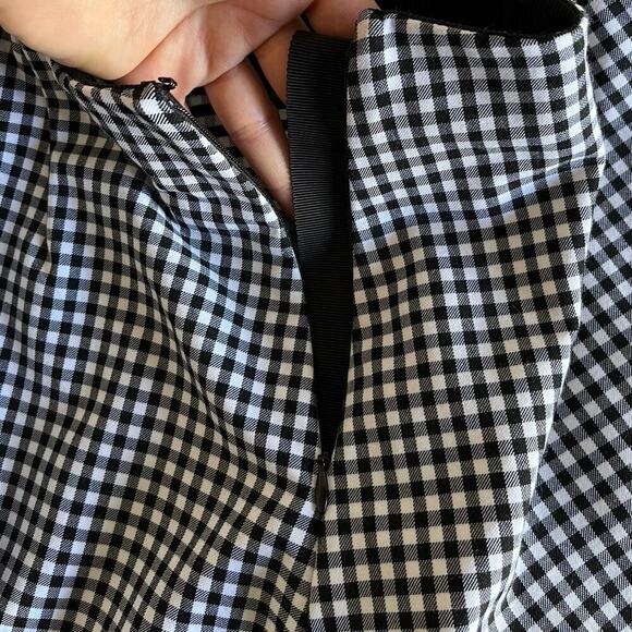 Rag and Bone Simone Gingham Pants checkered zipper pockets 10 academia preppy - Picture 9 of 16